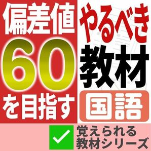 【期間限定特価】偏差値60のための教材【国語】