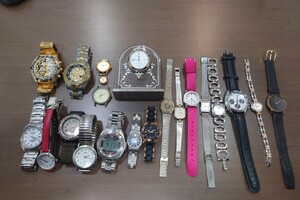 T★1円〜ブランド時計 21本まとめ seiko mikimoto timex クレージュ マークジェイコブス 他 動作品 不動品混合