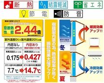 抗菌剤入り 木目ライト 二重窓簡易内窓省エネ冷暖房効果大幅アップ 大窓用セット内窓内寸 高さ:1,830mm 巾:1,830mm_画像2