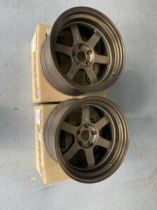 RAYS TE37V 深リム　17×9.5J マイナス15 5H PCD114.3 2本セット