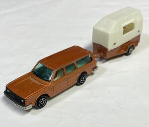 昭和レトロ 当時物 majorette マジョレット ボルボ VOLVO 245 DL 馬運搬車付き フランス製 No.220