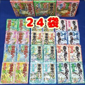 【送料込】【24袋】アース製薬　入浴剤　温泉郷めぐり　薬泉めぐり　露天湯めぐり