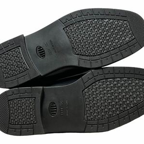 ① 新品/日本製/25EEEE ブラック 黒 ビジネスシューズ 革靴 モンクストラップ 日本製 幅広ワイズ、消臭加工の画像5