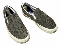 【us7/25】VANS バンズ CLASSIC SLIP-ON クラシック スリッポン レディース メンズ スニーカー　レザー　本革_画像4