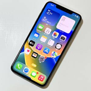 Apple SIMフリー iPhone Xs Max スペースグレイ 64GB MT6Q2J/A iOS16.4.1 (a) アクティベーションロック解除済