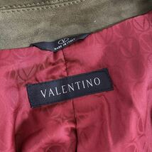 ○ 3L14 イタリア製 VALENTINO ヴァレンティノ スウェードレザートレンチコート 50 カーキ アウター GOAT SKIN 山羊革 秋冬 メンズ 紳士服_画像8