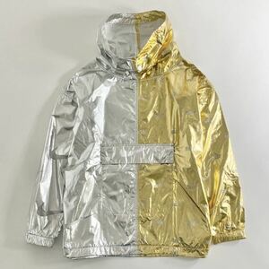 ◎ 44M5 《美品》 NIKE ナイキ METALLIC JACKET メタリックジャケット XL シルバー ゴールド プルオーバー AJ0105-751 メンズ 紳士服