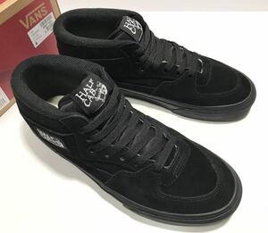 未使用!! 定番!! VANS バンズ HALF CAB BLACK BLACK ハーフキャブ 黒 x 黒 スエード us 8.0 / 26cm 箱付き