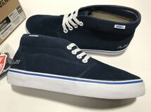 未使用!! VANS バンズ 長谷川 昭雄 BEAMS 別注 コラボ CHUKKA NAVY AH チャッカ ネイビー スエード us 9.5 / 27.5cm 箱付き ビームス _画像5