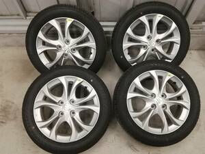 売切・９分山・MA15S・ソリオ・スズキ純正・ 4H 100 4.5J +45 15インチ ・アルミホイール タイヤ 165/60R15 4本　グッドイヤー