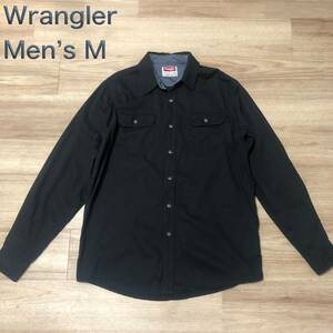 【送料無料】Wrangler 長袖シャツ黒　メンズMサイズ　ラングラー