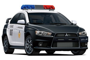  plastic model 1/24 The * patrol car No.SP MMC CZ4A Lancer Evolution X patrol car '07 pcs north city . prefecture police department free shipping 