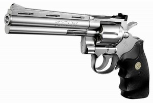 [BB. attaching profit set!] Tokyo Marui python.357 Magnum 6 -inch stainless steel model 10 -years old and more for + 0.12g super precise BB. free shipping 