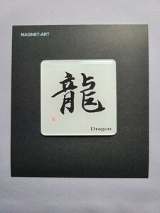 漢字（背景無） No.16 龍 K16　マグネットアート　お土産　ゆうパケット送料無料　新品