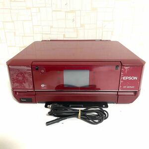 EPSON エプソン インクジェットプリンター EP-805AR レッド 通電確認済み 現状品 ジャンク Y-012603-44