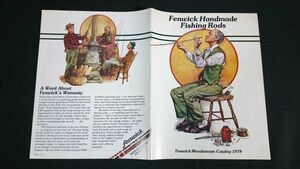 [ Showa Retro foreign book ][fenwick( fender wik) Handmade Fishing Rods Woodstreeam catalog 1979 year ]/ rod / line / lure publication 