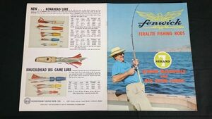 [ Showa Retro foreign book ][fenwick( fender wik) FERALITE FISHING RODS catalog 1967 year ] reel / rod / line / lure publication 
