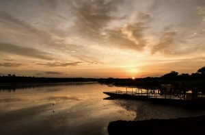 1円即決 24時間以内 迅速対応 入札者制限なし 画像データ 風景画　アフリカ　港　夕日