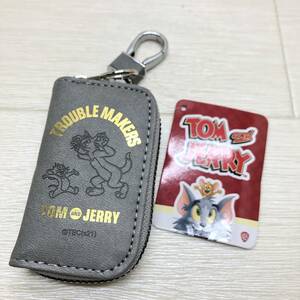 △ 送料一律185円 未使用 TOM＆JERRY トム＆ジェリー タグ付き キーケース キャラクター 小物いれ 雑貨 △G72286