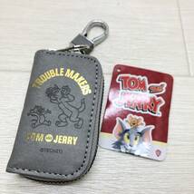 △ 送料一律185円 未使用 TOM＆JERRY トム＆ジェリー タグ付き キーケース キャラクター 小物いれ 雑貨 △G72286_画像1