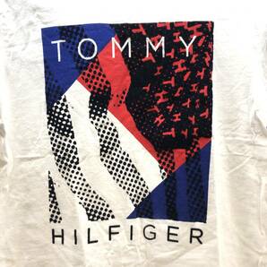 △ TOMMY HILFIGER トミーヒルフィガー Tシャツ 半袖 ロゴ XL/TG/XG メンズ レディース アパレル USED品 △K72398 の画像3
