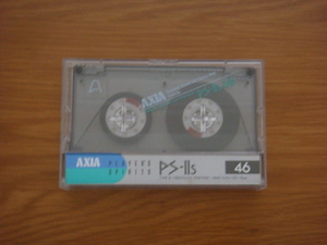 カセットテープ　AXIA PS-ⅡS46　クローム　ハイポジション　AXIA　富士フイルム　中古　High Position Audio Cassette 