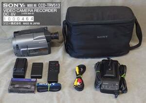 ★☆動作確認済み !! SONY Video8ビデオカメラ CCD-TRV513　難あり☆★