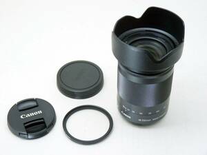 【美品】キヤノン CANON ZOOM LENS EF-M 18-150mm F3.5-6.3 IS STM (レンズキャップ前後・フード・フィルター付き)