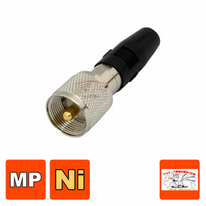MP-5X MP型同軸コネクター（処理Ni）（カバー付） 同軸ケーブル5D用 シェル取外し可能