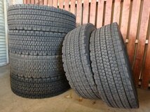 C129 送料無料【245/70R19.5 136/134】ブリヂストン エコピアW901 スタッドレス 6本 2022年製 約6-6.5分山 w900_画像1