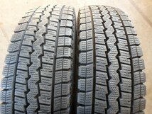 C163 送料無料【175/80R14 99/98(8PR)】ダンロップ SV01 スタッドレス 2本 約7.5分山_画像1