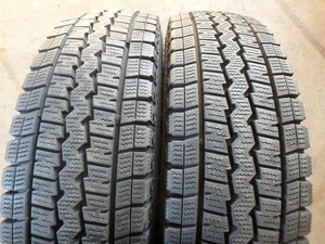 C163 送料無料【175/80R14 99/98(8PR)】ダンロップ SV01 スタッドレス 2本 約7.5分山