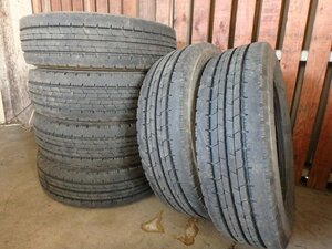 C212 バリ溝 送料無料【205/70R16 111/109】ダンロップ SPLT50M 夏タイヤ 6本 2022年製 約8.5分山