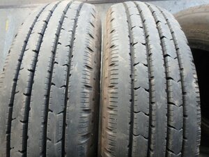 C208 送料無料【205/75R16 113/111】ブリヂストン R202 夏タイヤ 2本 2022年製 約7-7.5分山