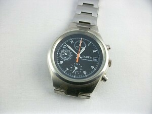 h33u97★ジャンク J.CREW 古い腕時計 クオーツ時計 クロノグラフ 動作不良品