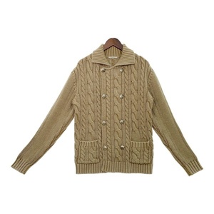 Bolio Cable Cable Kind Cardigan Jacket Двойная кнопка Внешние итальянские мужчины L размер BOGLIOLI TOPS DM9815 ■