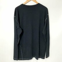 UNUSED 18AW L/S Tee ステッチ Tシャツ 長袖 カットソー カジュアル コットン メンズ サイズ1 ブラック系 アンユーズド トップス A2208◆_画像2