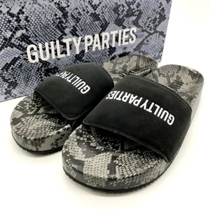 ワコ マリア GUILTYPARTIES HAYN PYTHON SANDALS ハイアン パイソン サンダル メンズ 27.0cm グレー ブルー系 WACKO MARIA 靴 B0733◆