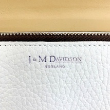 J&MDavidson 美品 チェーンウォレット 長財布 レディース ホワイト ジェイアンドエム デビッドソン 小物 DF10565■_画像3