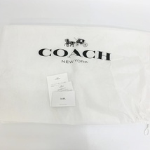 COACH F49506 レザー トートバッグ 美品 ロゴ型押し 肩掛け 大容量 A4収納 通勤 通学 ビジネス オフィス ブラウン コーチ 鞄 DF10526■_画像9