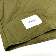 WTAPS FALCONER LS COTTON SERGE 212GWDT-SHM01 コットン プルオーバー ジャケット メンズ 04 カーキ系 ダブルタップス アウター A3238◆_画像4