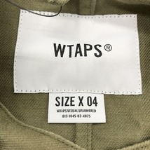 WTAPS FALCONER LS COTTON SERGE 212GWDT-SHM01 コットン プルオーバー ジャケット メンズ 04 カーキ系 ダブルタップス アウター A3238◆_画像3