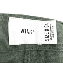 WTAPS 21SS TUCK SHORTS COTTON TWILL 211WVDT-PTM07 タック ショーツ ハーフパンツ サイズ04 グリーン系 ダブルタップス ボトムス A2608◆_画像6