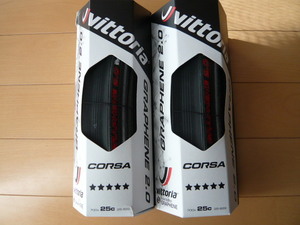★数量限定★ VITTORIA ヴィットリア ビットリア CORSA G2.0 コルサ グラフェン 2.0 700X25C BLACK ブラック 2本セット