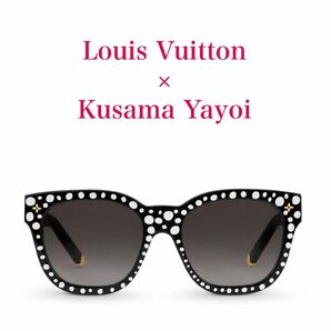 Louis Vuitton/ルイヴィトン草間彌生 コラボ サングラス ブラック　水玉　ドット2023 kusama yayoi