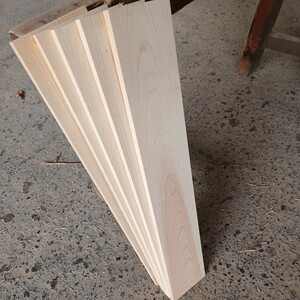 B-1499 【70×12.8～14.1×1.5cm】国産ひのき　板　5枚セット　テーブル　棚板　看板　一枚板　無垢材　桧　檜　DIY