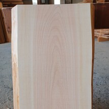 A-1548 【68×30～35.5×3.5cm】　国産ひのき　耳付板　テーブル　棚板　看板　一枚板　無垢材　桧　檜　DIY_画像6