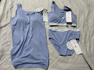 PUMA. bla top, bra, shorts 1 sheets by . size 140