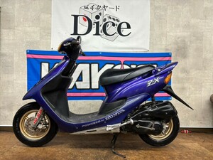 ★当時物！　ホンダ　DIO　ZX　走行テストOK　純正外装　3番エンジン　本物　2スト　セル1　金ホイール　新品部品多数　原付　バイク　京都