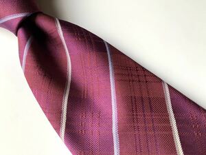 [ beautiful goods ]HUGO BOSS necktie reji men taru stripe purple purple Italy made Hugo Boss 